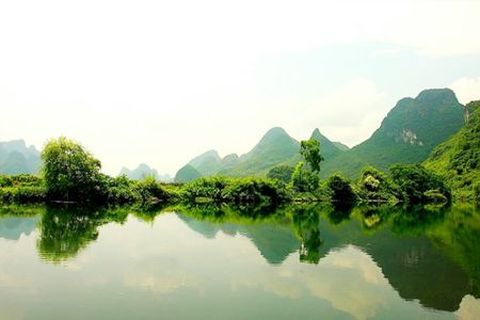 <遇龙河竹筏漂流半日游>含车接送、景区门票、金牌筏工（当地游）
